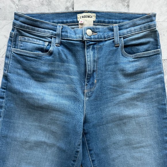 L'AGENCE High Rise Cropped Slim Camden Jeans - Picture 2 of 7